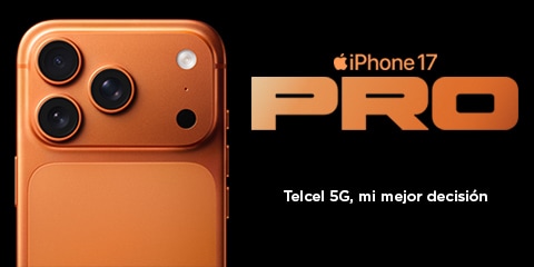 Conoce el nuevo iPhone 17 Pro, Disponible en Telcel disfruta del nuevo iphone 17 pro con la mejor red 5g que solo telcel tiene para ti