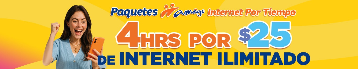Aquí contratas tu paquete de Internet ilimitado Amigo tu amigo se merece el mejor paquete dos horas de internet ilimitado justo aqui contrata ya